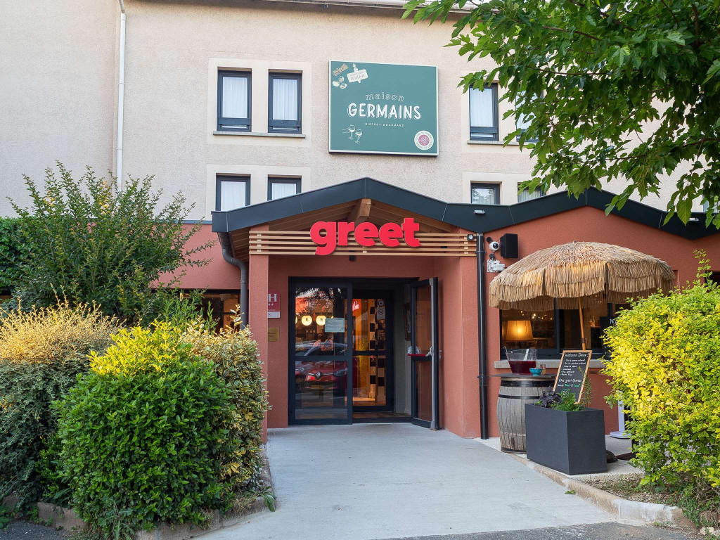 greet Hôtel Massieux Lyon Nord – Restaurant Maison Germains